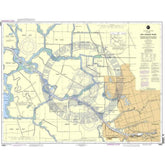 NOAA Nautical Chart 18663: San Joaquin River Stockton Deep Water Channel Medford Island to Stockton